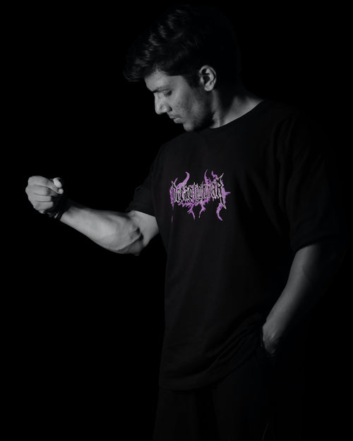 After-Light Oversized T-Shirt. [Violet Ash]