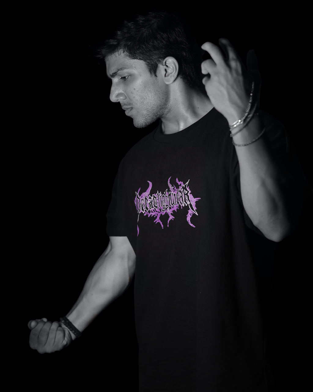 After-Light Oversized T-Shirt. [VIOLET ASH]