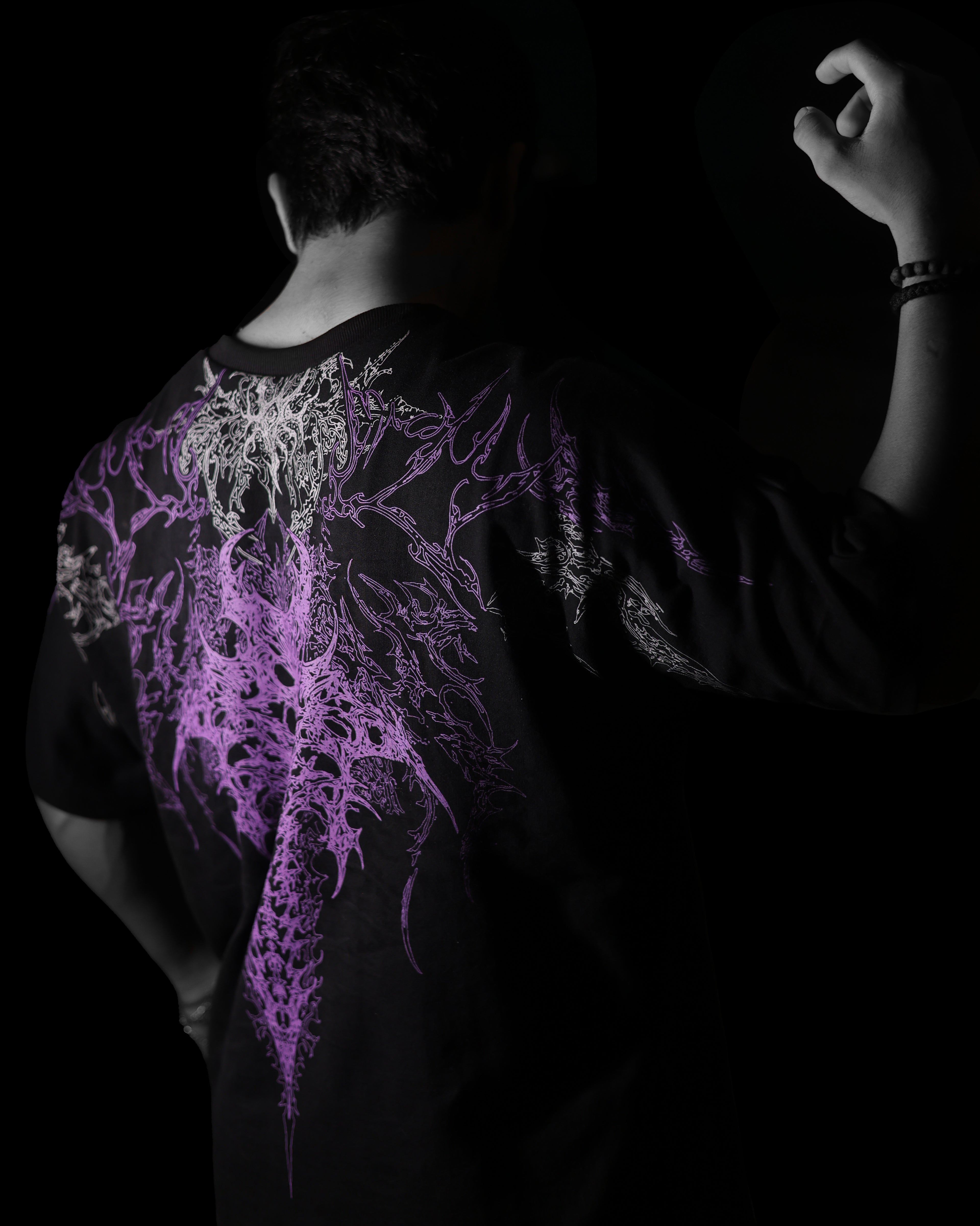 After-Light Oversized T-Shirt. [VIOLET ASH]