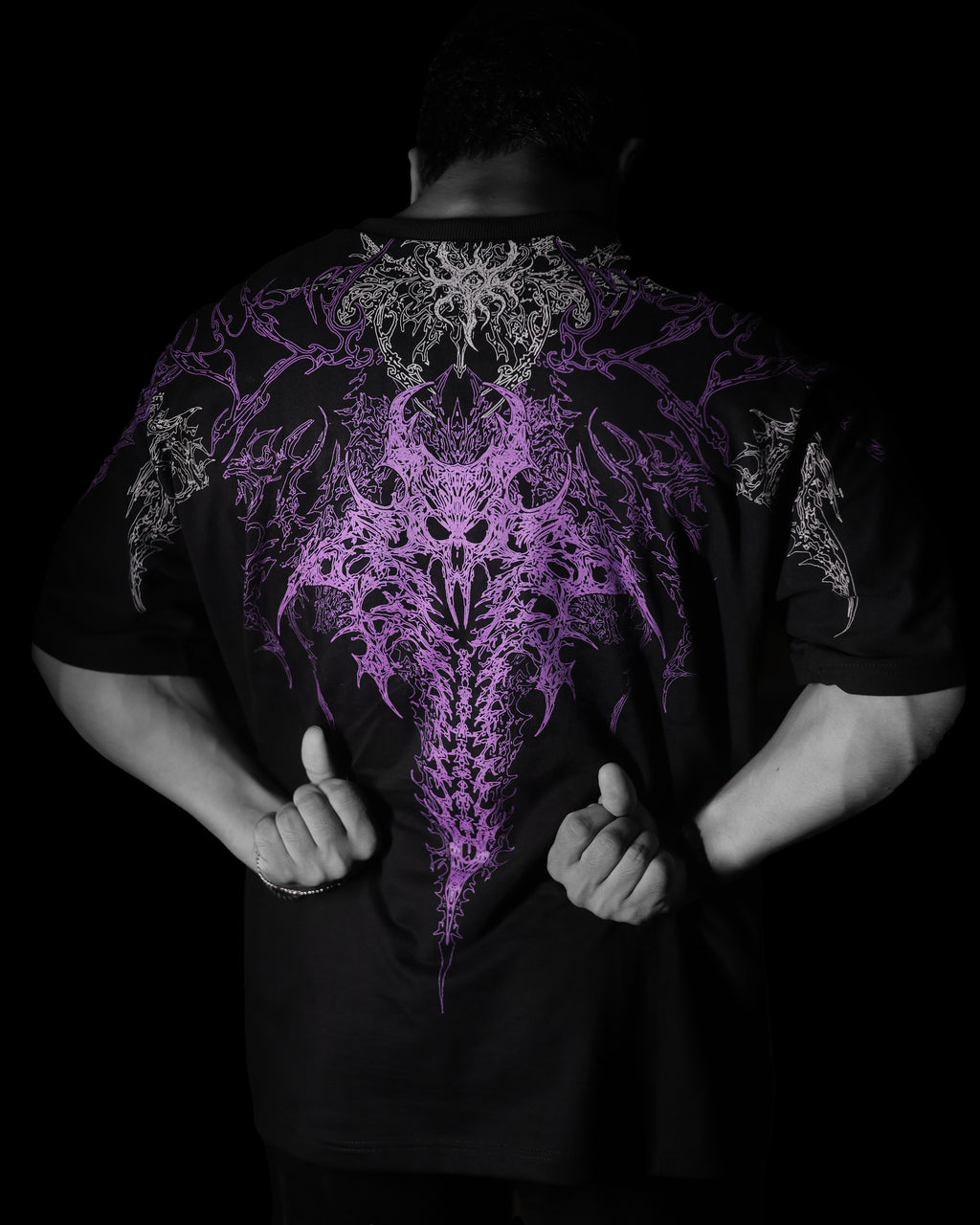 After-Light Oversized T-Shirt. [VIOLET ASH]