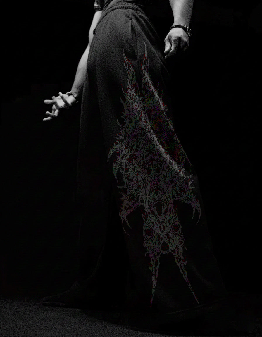 Eclipse-Borne Luxury Oversized Pants[Crimson]